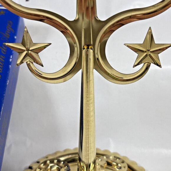 Star Chimes Candle Holder Brass Genuine Swedish Christmas Product Angel - Picture 4 of 9